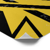 Poster Grunge conception géométrique Abstraite (Coin)