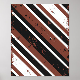 Poster Grunge Diagonal Stried Abstract Design