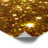 Poster Grunge doré, illustration matricielle haute résolu (Coin)