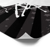 Poster Grunge Drums Black Burns (Coin)