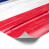 Poster Grunge du drapeau de l'État d'Hawaii (Coin)