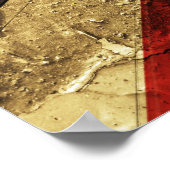 Poster Grunge étoiles et rayures toile (Coin)