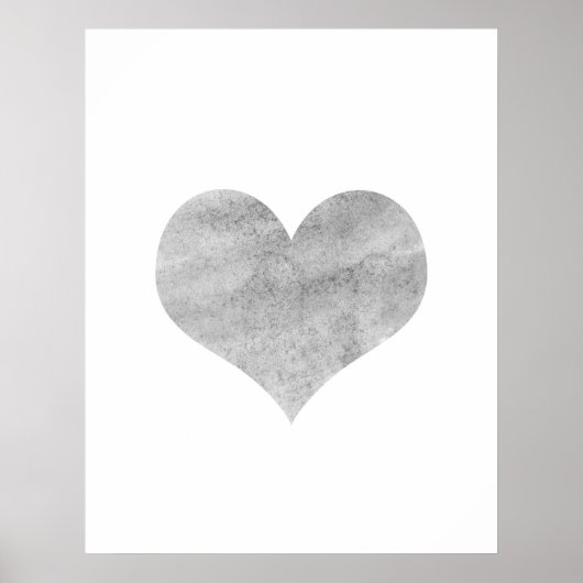 Poster 'Grunge Heart' - Décor Mur (Devant)