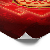 Poster Grunge Spirituelle Shree Yantra (Coin)