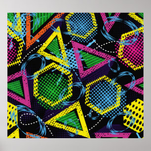 Poster Grunge sport motif, design pour enfants.