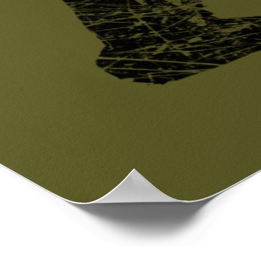 Poster Grunge Squatching Style Bigfoot (Coin)