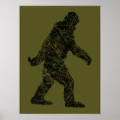 Poster Grunge Squatching Style Bigfoot (Devant)