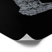 Poster Grunge Squatching Style Bigfoot (Coin)