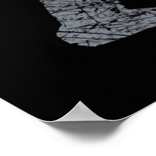 Poster Grunge Squatching Style Bigfoot (Coin)