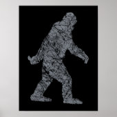 Poster Grunge Squatching Style Bigfoot (Devant)