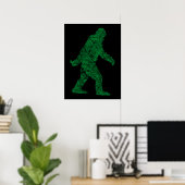Poster Grunge Squatching Style Bigfoot (Bureau à domicile)