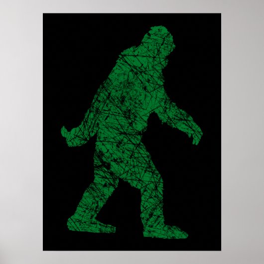 Poster Grunge Squatching Style Bigfoot (Devant)