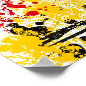 Poster Grunge Style Deutschland - Allemagne (Coin)