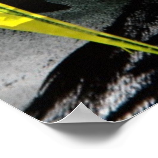 Poster Grunge texture expressive brosse traits (Coin)