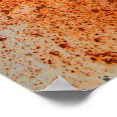 Poster Grunge texture métal rouillé. Corrosion rouillée e (Coin)