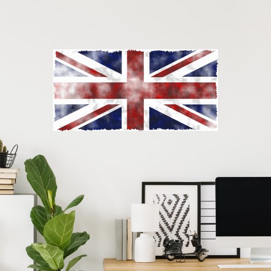 Poster Grunge UK (Bureau à domicile)