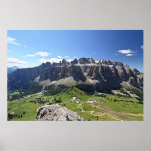 Poster Gruppo Sella et passo Gardena