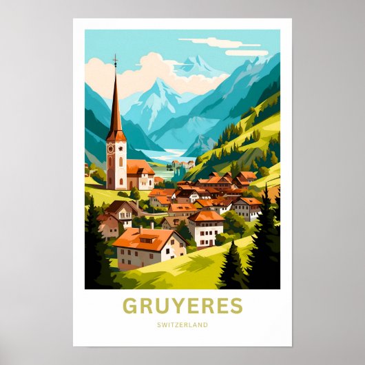 Poster Gruyeres Suisse Imprimer (Devant)