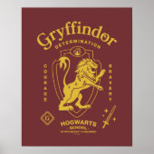 Poster GRYFFINDOR™ Determination Courage Bravery Crest (Devant)