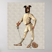 Poster Gryhound Fencer en crème complète (Devant)