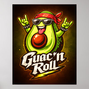 Poster Guac 'n Roll - Guac Pack - Amateurs de nourriture