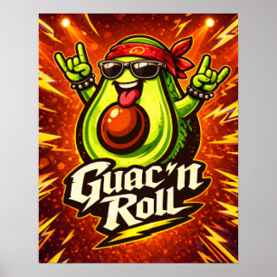Poster Guac 'n Roll - Guac Pack - Foodie Fiends