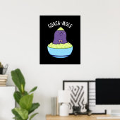 Poster Guacamole Funny Mole Dans Guacamole Dip Pun Dark B (Bureau à domicile)