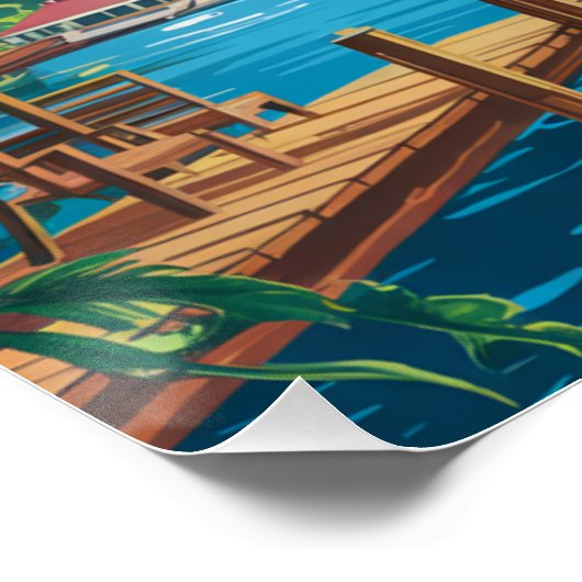 POSTER GUADELOUPE (Coin)