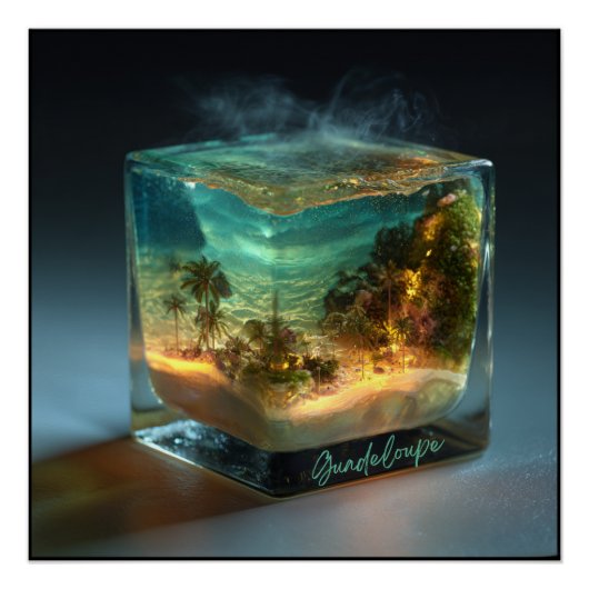 Poster Guadeloupe Éternelle: Paradis Tropical Encapsulé (Devant)