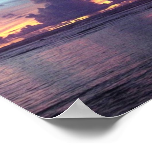 Poster Guam - Coucher de soleil - (Coin)