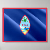 Poster Guam - Drapeau d'agitation - (Devant)