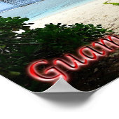 Poster Guam - Plage de Ritidian (Coin)