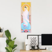 Poster guan yin (Bureau à domicile)