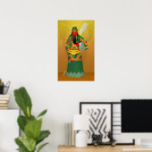 Poster guan yu ou guan gong (Bureau à domicile)
