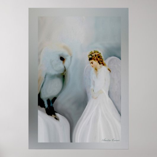 Poster Guardian Angel and Owl (Devant)