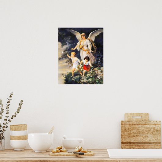 Poster Guardian Angel by the Cliff par Bernhard Plockhors (Cuisine)