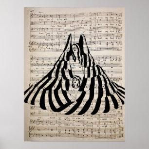 Poster Guardian Angel Femme avec petite fille Art