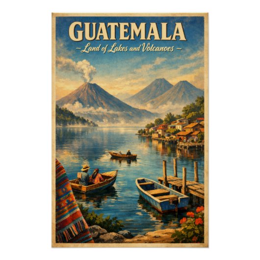 Poster GUATEMALA – Terre de lacs et de volcans (Devant)