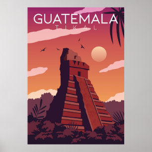 Poster Guatemala Tikal