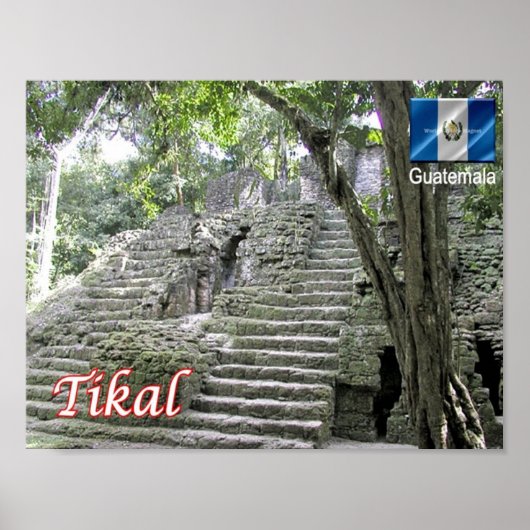 Poster Guatemala - Tikal - (Devant)