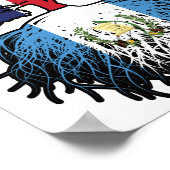 Poster Guatémaltèque Royaume-Uni Drapeau des racines d'ar (Coin)