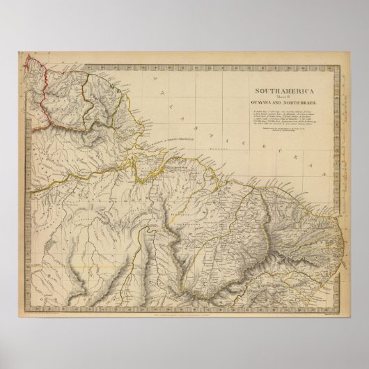 Poster Guayana, N Brésil (Devant)
