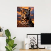 Poster Guépard (Bureau à domicile)