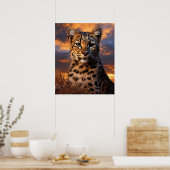 Poster Guépard (Cuisine)
