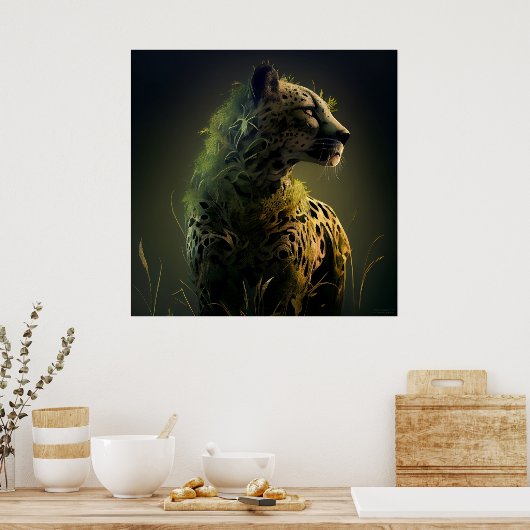 Poster Guépard (Cuisine)