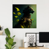 Poster Guépard (Bureau à domicile)