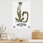 Poster guépard (Cuisine)