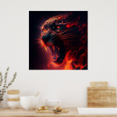 Poster Guépard (Cuisine)