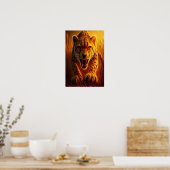 Poster Guépard enragé (Cuisine)