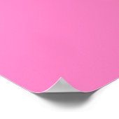 Poster Guépard minimaliste sur rose (Coin)